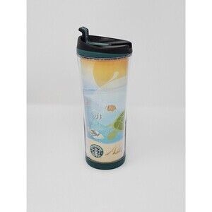 STARBUCKS HAWAII INSULATED TRAVEL MUG TUMBLER 12 OUNCES TRAVEL COLLECTIBLE 2008